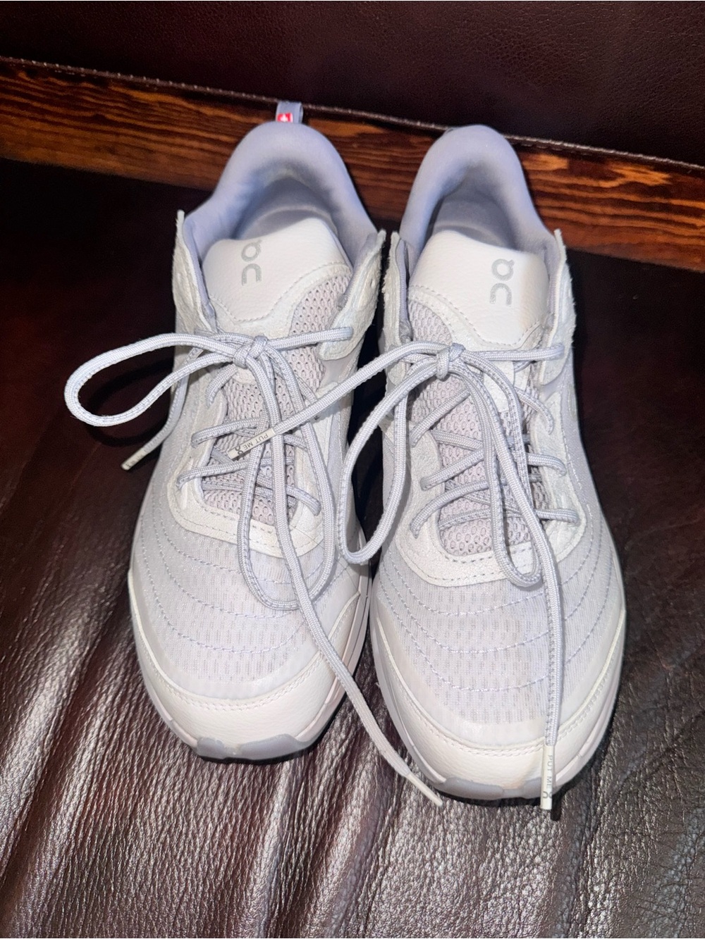 On Running Kids Sneakers in Light Gray and White - Picture 10 of 13